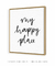 Quadro Decorativo Frase My Happy Place Quadrado - loja online
