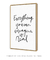 Quadro Decorativo Frase Picasso - Everything You Can Imagine Is Real - loja online
