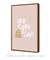 Quadro Decorativo Frase Yes You Can Rose