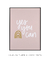 Quadro Decorativo Frase Yes You Can Rose na internet