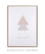 Imagem do Quadro Decorativo Geométrico Composição Triângulos Rosa Claro, Cinza e Ocre