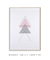Quadro Decorativo Geométrico Composição Triângulos Rosa Claro e Cinza na internet