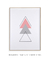 Quadro Decorativo Geométrico Composição Triângulos Rosa e Cinza - loja online