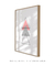 Imagem do Quadro Decorativo Geométrico Composição Triângulos Rosa e Cinza