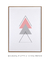 Quadro Decorativo Geométrico Composição Triângulos Rosa e Cinza na internet