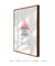 Quadro Decorativo Geométrico Composição Triângulos Rosa e Cinza - comprar online
