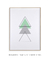 Quadro Decorativo Geométrico Composição Triângulos Verde e Cinza - loja online