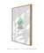 Quadro Decorativo Geométrico Composição Triângulos Verde e Cinza na internet