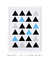Quadro Decorativo Geométrico Triângulos Azul na internet