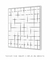 Quadro Decorativo Grid Branco Quadrado - Rachel Moya | Art Studio - Quadros Decorativos