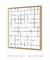 Imagem do Quadro Decorativo Grid Branco Quadrado