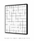 Quadro Decorativo Grid Branco Quadrado - Rachel Moya | Art Studio - Quadros Decorativos