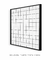 Quadro Decorativo Grid Branco Quadrado - loja online