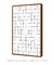 Quadro Decorativo Grid Branco - comprar online