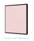 Quadro Decorativo Grid Rosa Quadrado