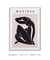 Quadro Decorativo Inspirado Matisse Nu Rose e Noir - loja online