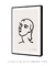 Quadro Decorativo Inspirado Matisse Rosto Feminino Noir - comprar online