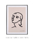 Quadro Decorativo Inspirado Matisse Rosto Feminino Rose e Noir na internet