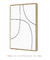 Quadro Decorativo Lines Modern Shapes Neutral 03 - loja online
