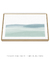 Quadro Decorativo Pinceladas Aquareladas em Azul e Verde Horizontal - loja online