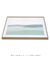 Quadro Decorativo Pinceladas Aquareladas em Azul e Verde Horizontal - loja online