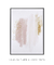 Quadro Decorativo Pinceladas Rose e Ocre