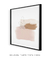 Quadro Decorativo Rosa Minimalista N.02 Quadrado - comprar online
