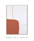 Quadro Decorativo Traços Terracota - Rachel Moya | Art Studio - Quadros Decorativos