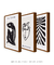 Conjunto com 3 Quadros Decorativos - Inspirado Matisse Nu Noir + Inspirado Matisse Rosto Noir + Inspirado Matisse Botânico Cut Outs Noir I na internet