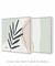 Conjunto com 2 Quadros Decorativos - Leaf Minimal Colagem Quadrado + Nuances Minimal Nude Quadrado - Rachel Moya | Art Studio - Quadros Decorativos