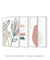 Conjunto com 4 Quadros Decorativos - Folhagem Boho + Pinceladas Spring + Nuances Minimal Rose e Bege + Leaf Minimal Bege - Rachel Moya | Art Studio - Quadros Decorativos