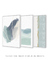 Conjunto com 3 Quadros Decorativos - Sunny Afternoon 01 + Pinceladas Aquareladas em Azul e Verde + Beach III - Rachel Moya | Art Studio - Quadros Decorativos