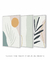 Conjunto com 3 Quadros Decorativos - Leaf Minimal Nude + Nuances Minimal Nude + Leaf Minimal Colagem - Rachel Moya | Art Studio - Quadros Decorativos