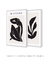 Conjunto com 2 Quadros Decorativos - Inspirado Matisse Nu Noir + Inspirado Matisse Cut-Outs Noir I - Rachel Moya | Art Studio - Quadros Decorativos