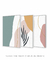 Conjunto com 3 Quadros Decorativos - Nuances Minimal Verde e Rose + Leaf Minimal Colors + Nuances Minimal Rose e Bege - Rachel Moya | Art Studio - Quadros Decorativos