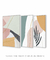 Conjunto com 3 Quadros Decorativos - Minimal N.01 + Nuances Minimal Verde e Rose + Leaf Minimal Colors - Rachel Moya | Art Studio - Quadros Decorativos