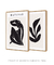 Conjunto com 2 Quadros Decorativos - Inspirado Matisse Nu Noir + Inspirado Matisse Cut-Outs Noir I - loja online