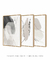 Conjunto com 3 Quadros Decorativos - Rock Stones Minimal 01 + Neutral Lines and Strokes + Stones Composition - loja online