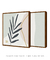 Imagem do Conjunto com 2 Quadros Decorativos - Leaf Minimal Colagem Quadrado + Nuances Minimal Nude Quadrado