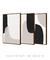 Imagem do Conjunto com 3 Quadros Decorativos - Modern Shapes Neutral 01 + Modern Shapes Neutral 02 + Modern Shapes Neutral 03
