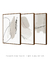 Conjunto com 3 Quadros Decorativos - Neutral Lines and Strokes + Stones Composition + Unity Neutral