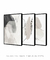 Conjunto com 3 Quadros Decorativos - Rock Stones Minimal 01 + Neutral Lines and Strokes + Stones Composition - comprar online