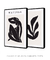 Conjunto com 2 Quadros Decorativos - Inspirado Matisse Nu Noir + Inspirado Matisse Cut-Outs Noir I