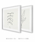 Imagem do Conjunto com 2 Quadros Decorativos - Minimal Leaf 01 Quadrado + Minimal Leaf 02 Quadrado