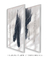 Conjunto com 2 Quadros Decorativos - Soft Minimal Blue Strokes 01 + Soft Minimal Blue Strokes 02 - Rachel Moya | Art Studio - Quadros Decorativos