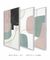 Conjunto com 3 Quadros Decorativos - Modern Shapes 01 + Modern Shapes 02 + Modern Shapes 04 - Rachel Moya | Art Studio - Quadros Decorativos