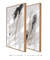 Imagem do Conjunto com 2 Quadros Decorativos - Soft Minimal Gray Strokes 01 + Soft Minimal Gray Strokes 02