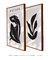 Conjunto com 2 Quadros Decorativos - Inspirado Matisse Nu Noir + Inspirado Matisse Cut-Outs Noir I - comprar online