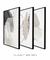 Conjunto com 3 Quadros Decorativos - Rock Stones Minimal 01 + Neutral Lines and Strokes + Stones Composition - loja online