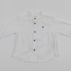 TALLE 3/6 MESES - CAMISA M/LARGA BLANCA CUELLO MAO - ZARA - comprar online